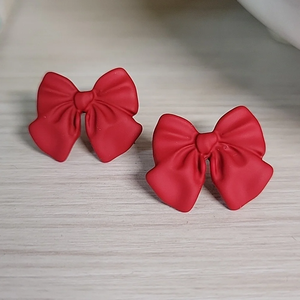 🔥LAST PAIR🔥 RED BOW EARRINGS